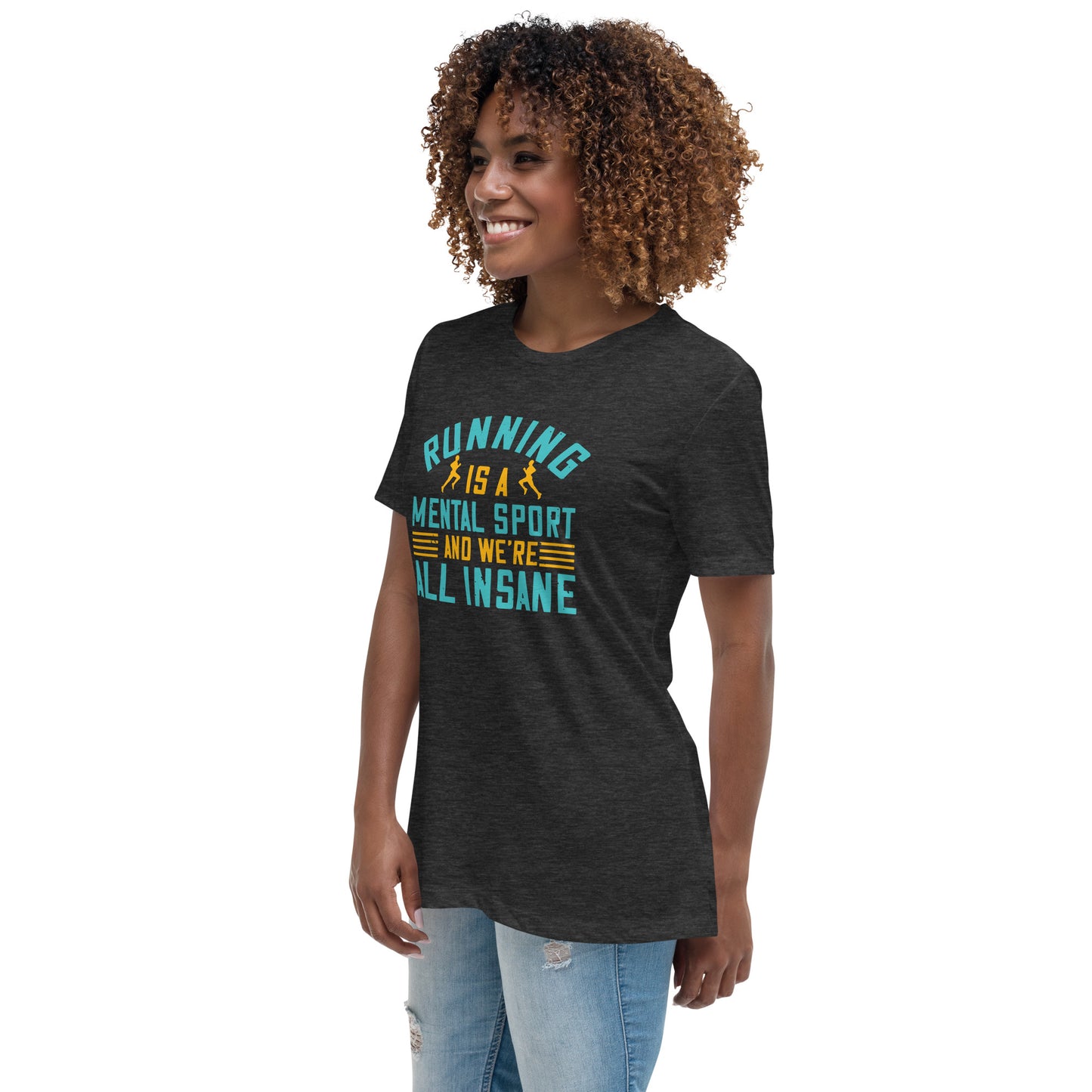 HUSTLE MIND women's running relaxed t-shirt