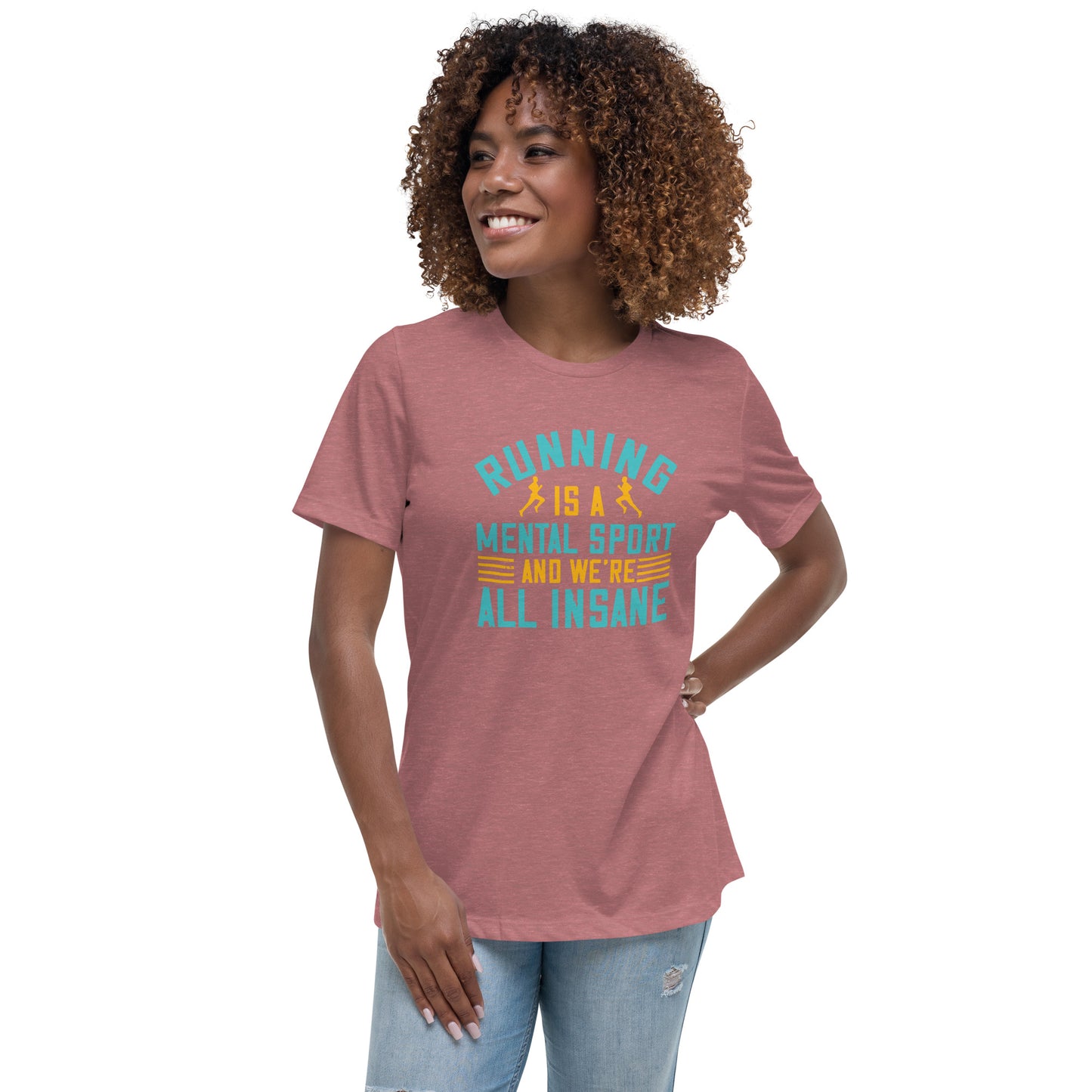 HUSTLE MIND women's running relaxed t-shirt