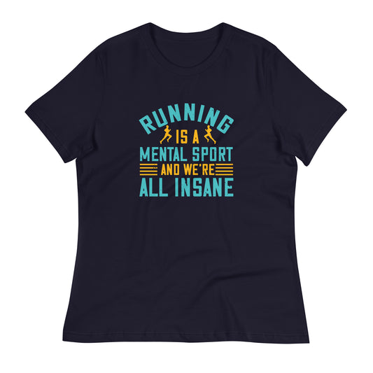 HUSTLE MIND women's running relaxed t-shirt