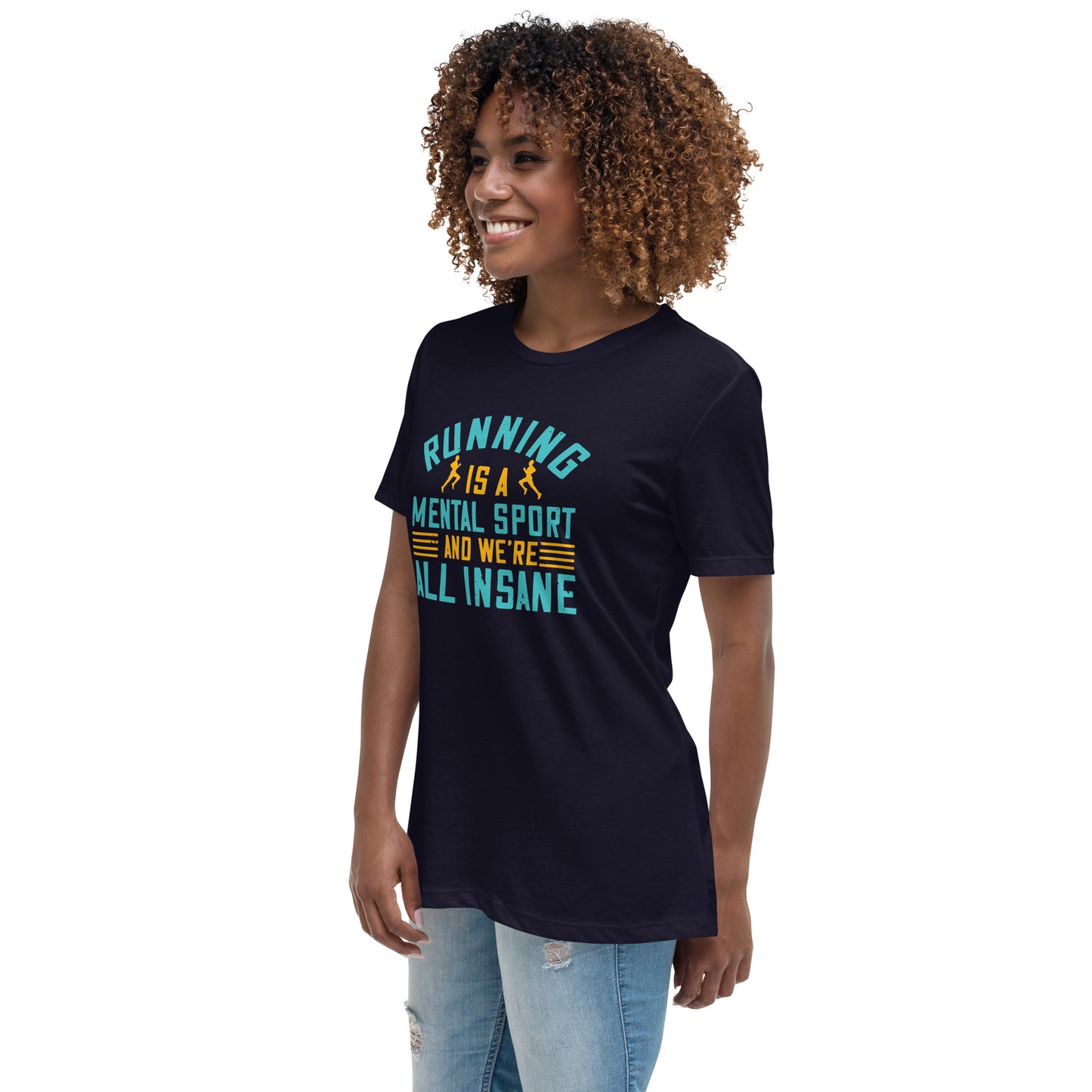 HUSTLE MIND women's running relaxed t-shirt