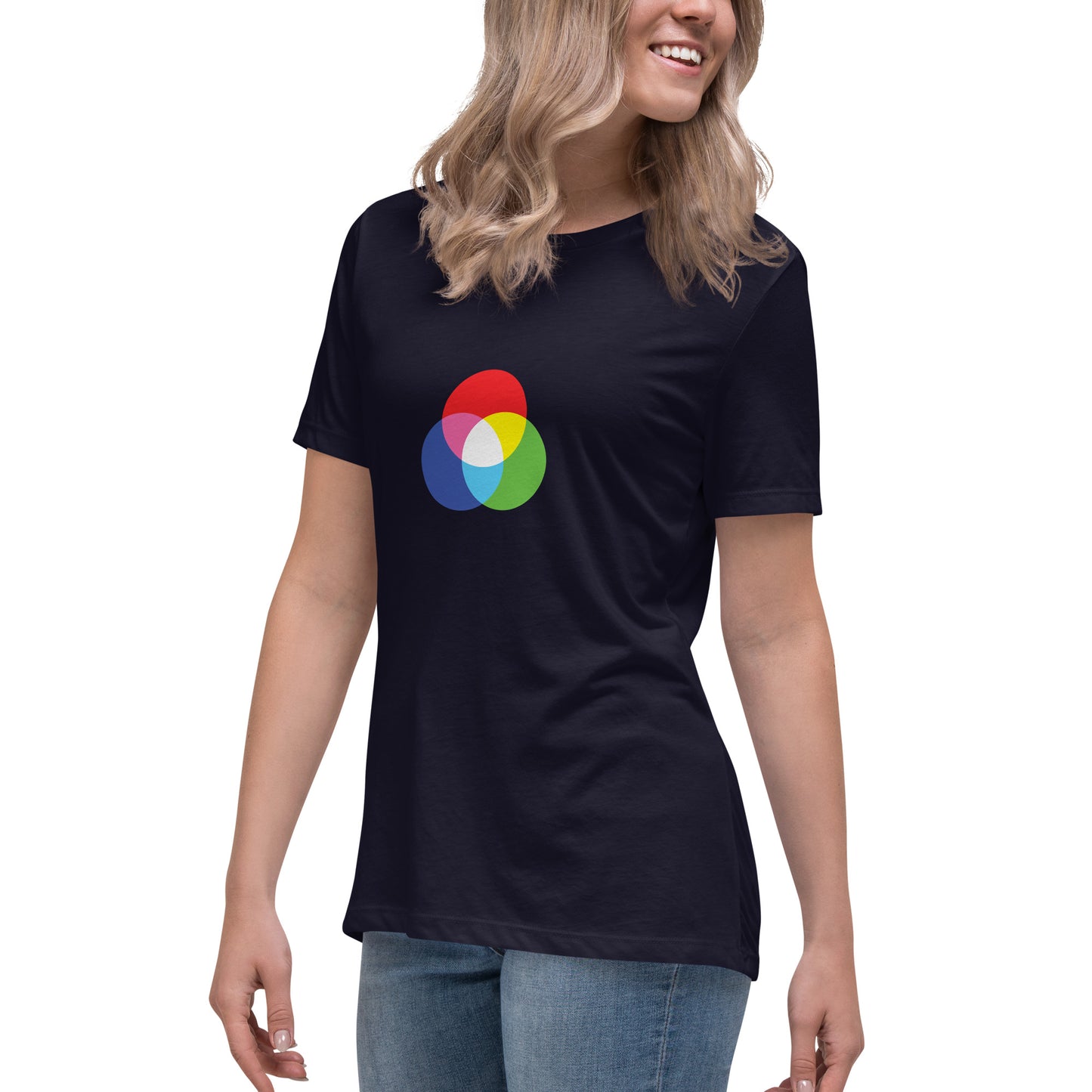 RGB CIRCLES women's t-shirt