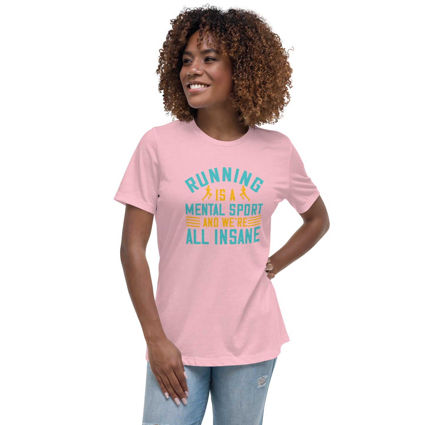 HUSTLE MIND women's running relaxed t-shirt