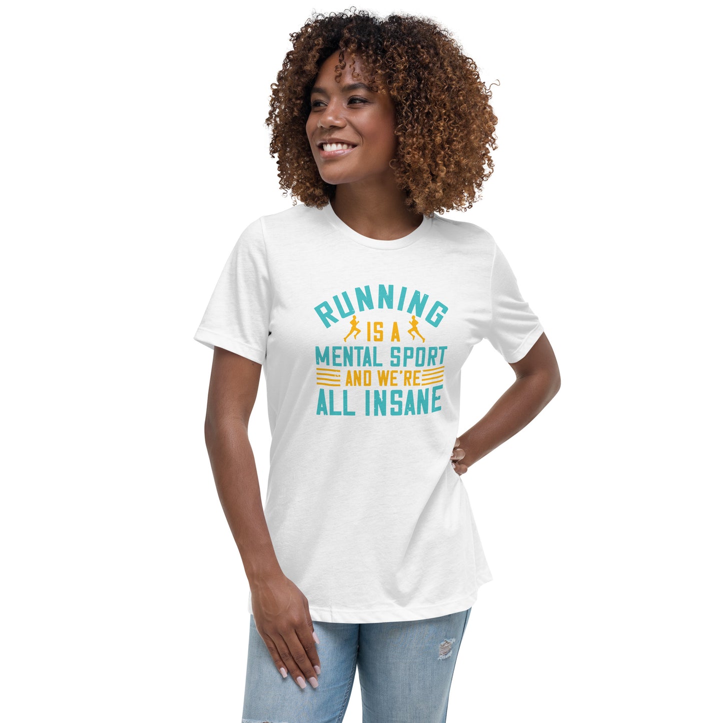 HUSTLE MIND women's running relaxed t-shirt