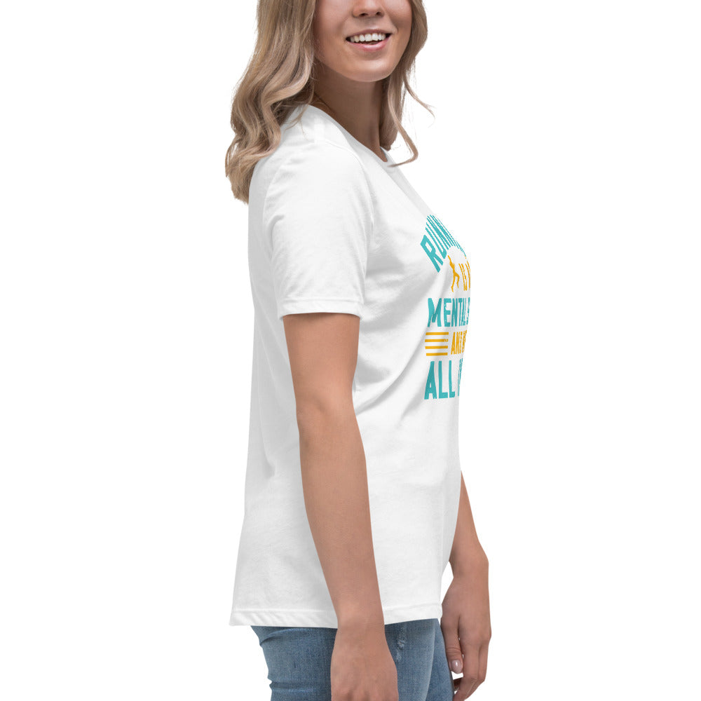 HUSTLE MIND women's running relaxed t-shirt