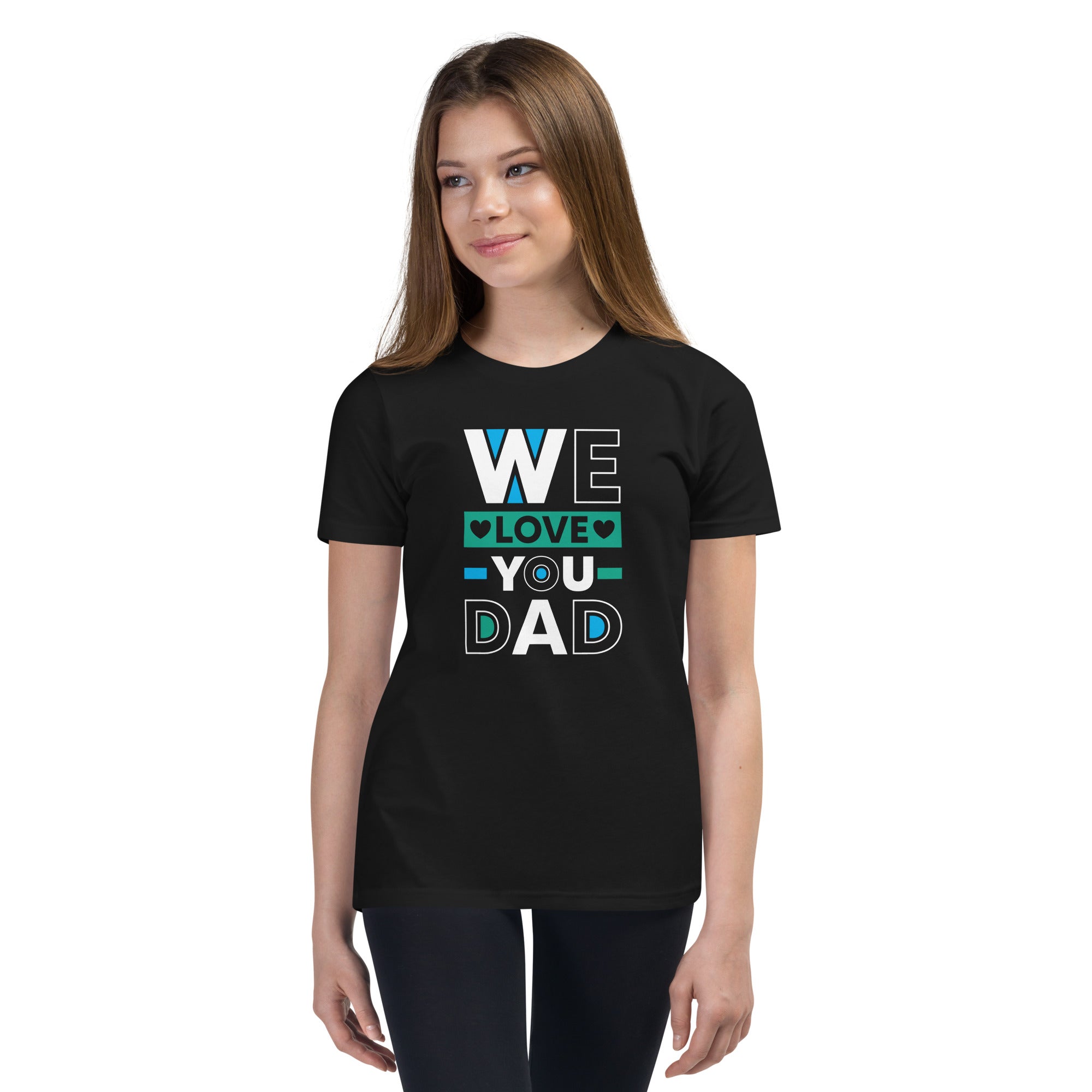 Camiseta juvenil de manga corta "TE AMAMOS PAPÁ"
