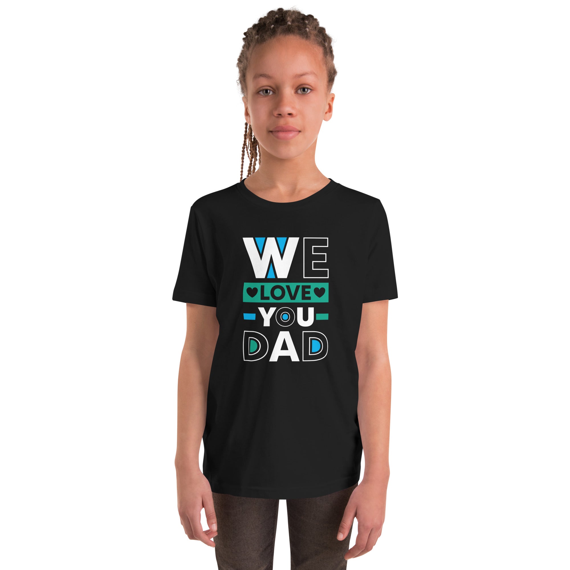 Camiseta juvenil de manga corta "TE AMAMOS PAPÁ"
